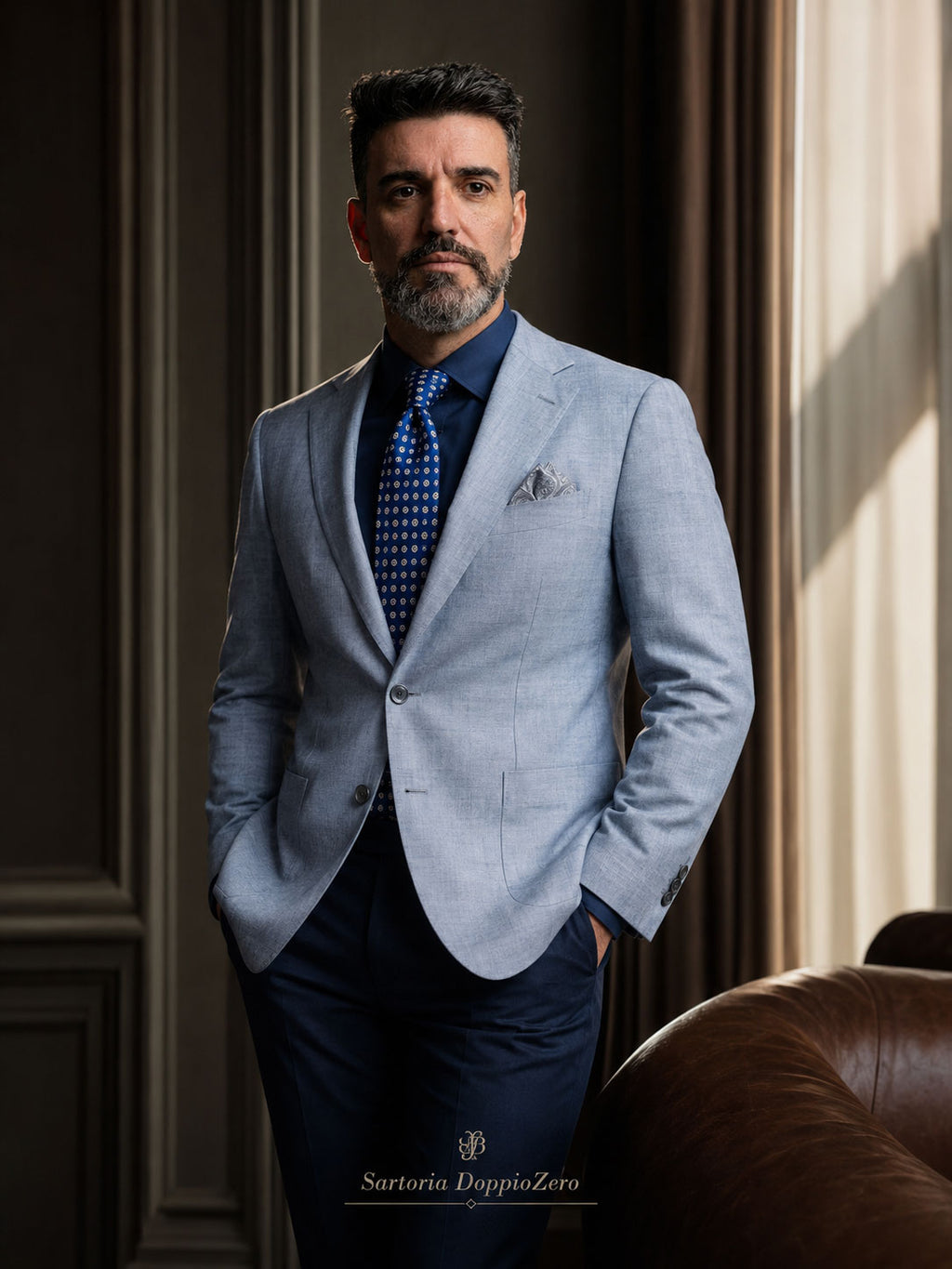 Gravata Pitti Uomo Inverno 2026 em Seda Jacquard — Edição Limitada
