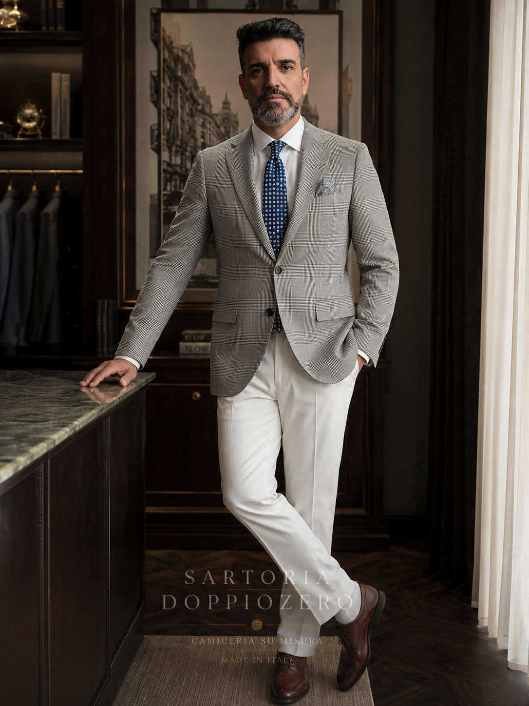 Gravata Pitti Uomo Inverno 2026 em Seda Jacquard — Edição Limitada