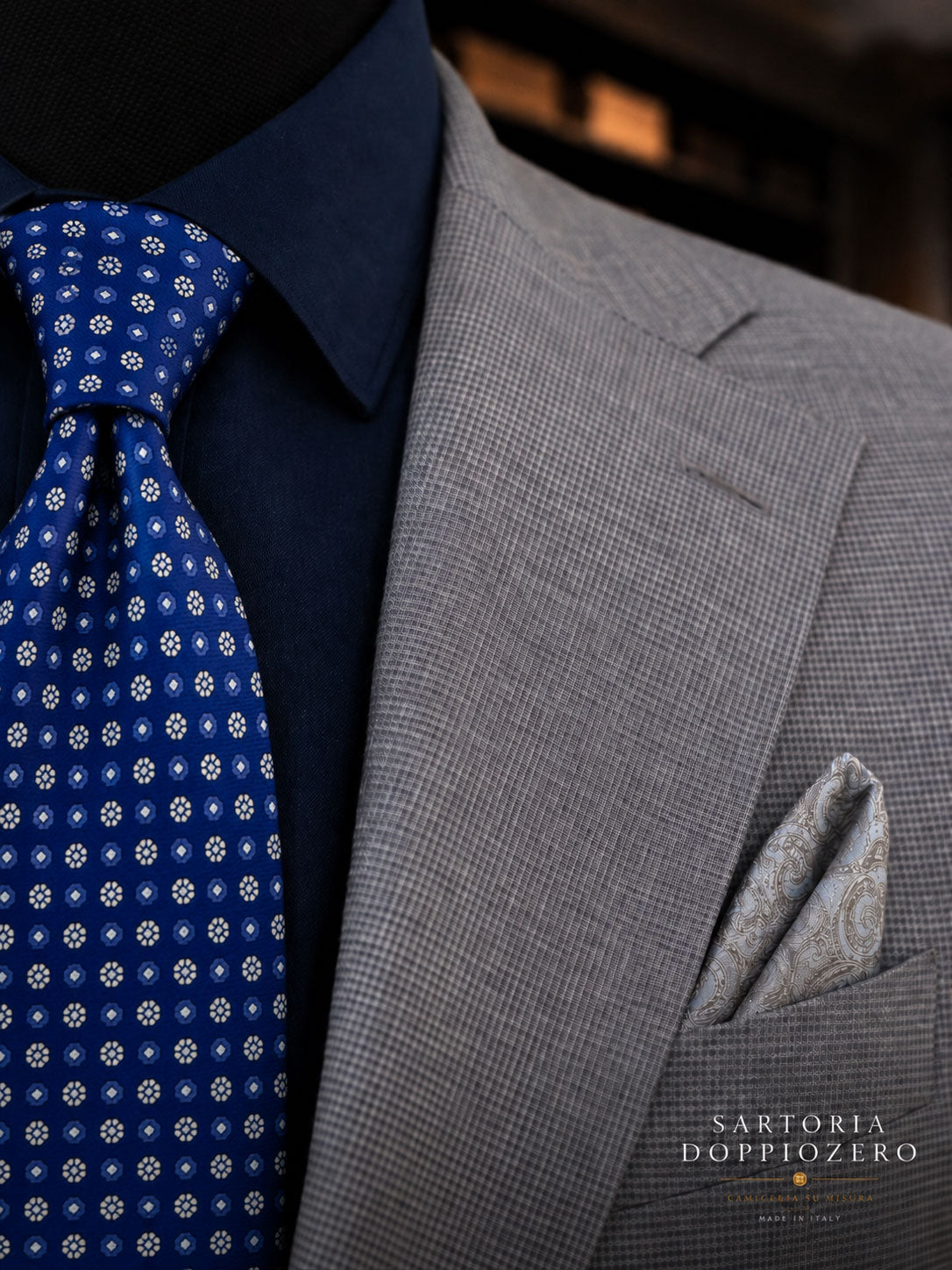 Gravata Pitti Uomo Inverno 2026 em Seda Jacquard — Edição Limitada