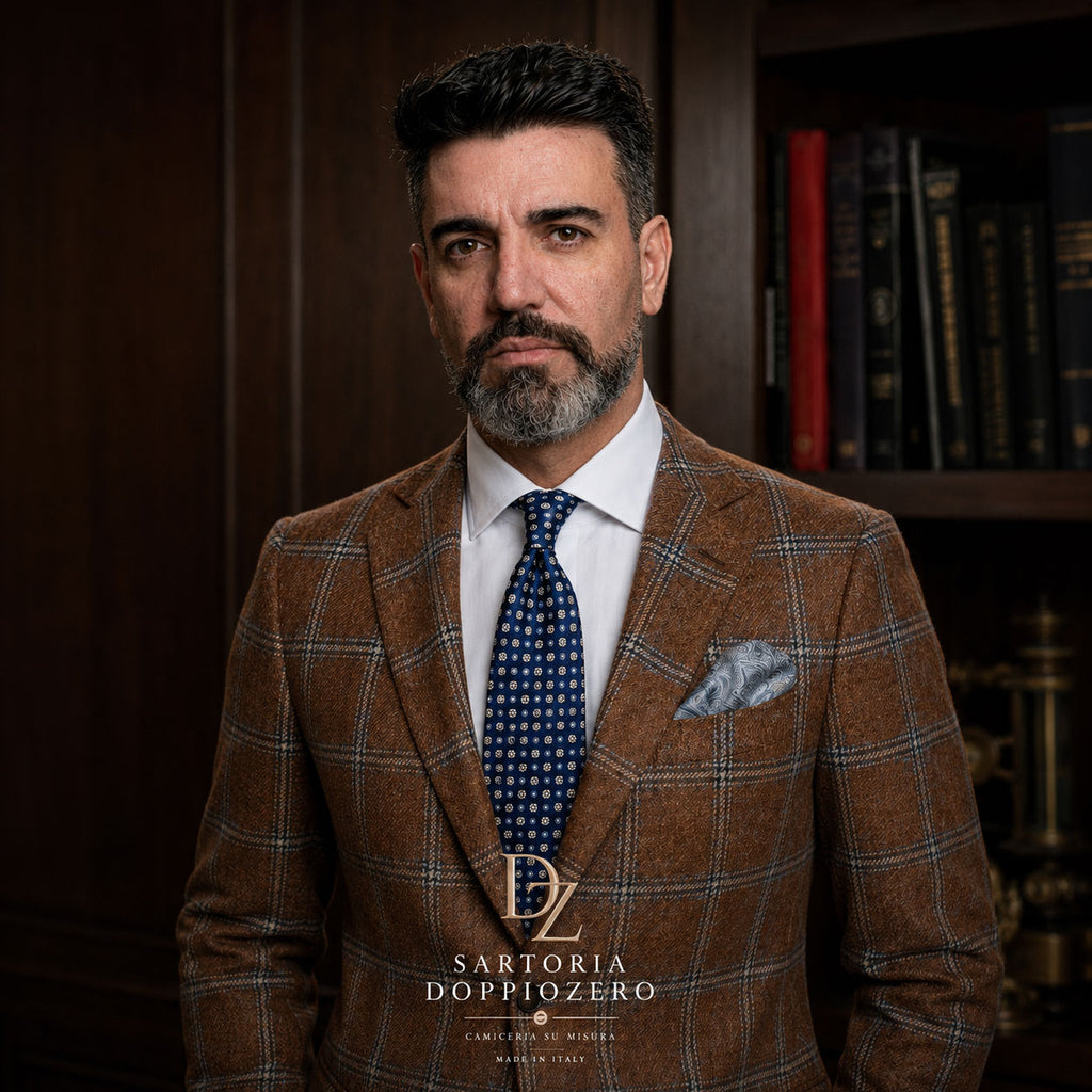 Gravata Pitti Uomo Inverno 2026 em Seda Jacquard — Edição Limitada