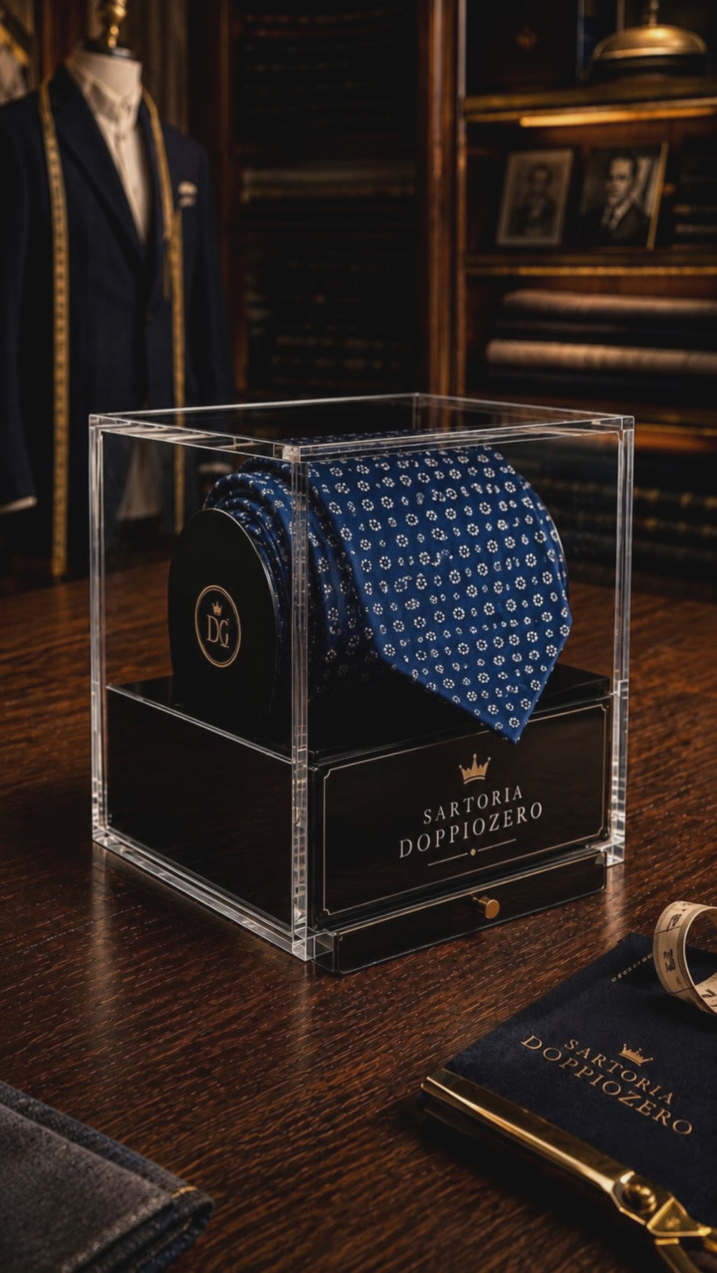 Gravata Pitti Uomo Inverno 2026 em Seda Jacquard — Edição Limitada